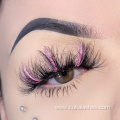 100% real mink eyelashes 25mm glitter mink lashes